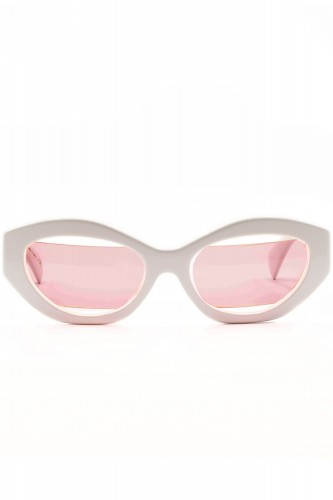 Alain Mikli - Occhiali da sole in celluloide cat eye per donna bianco - JEREMY 2