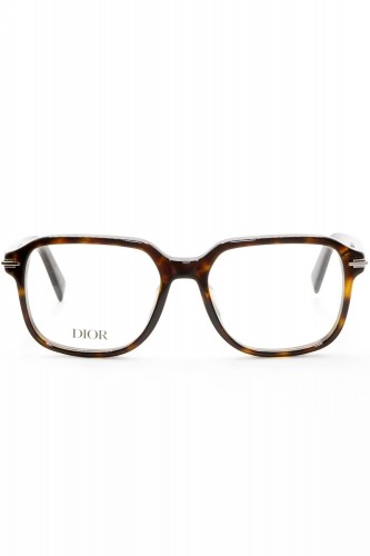 Christian Dior - Occhiali da vista in celluloide sqaudarti unisex tartarugato -