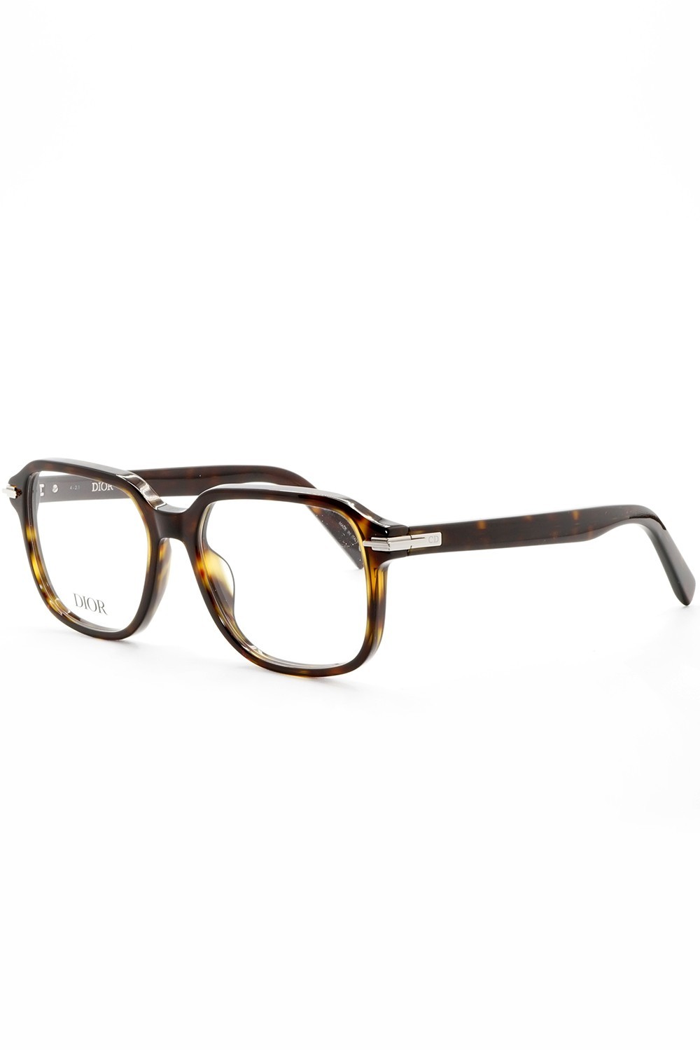 Christian Dior - Occhiali da vista in celluloide sqaudarti unisex tartarugato -