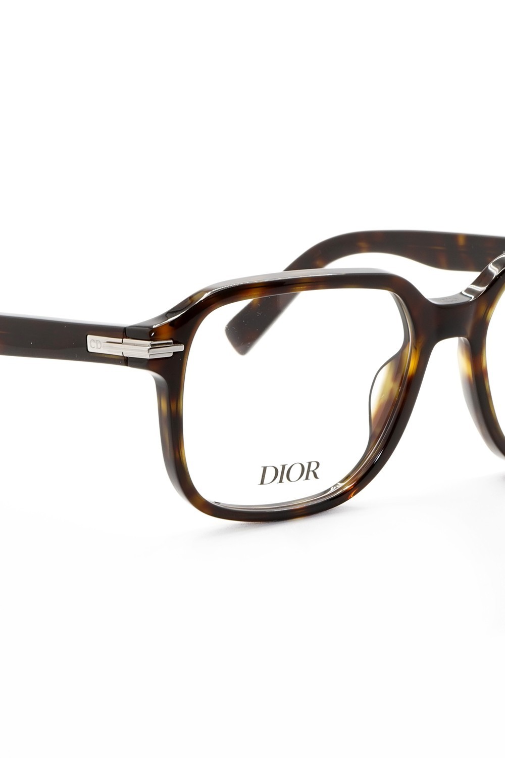 Christian Dior - Occhiali da vista in celluloide sqaudarti unisex tartarugato -