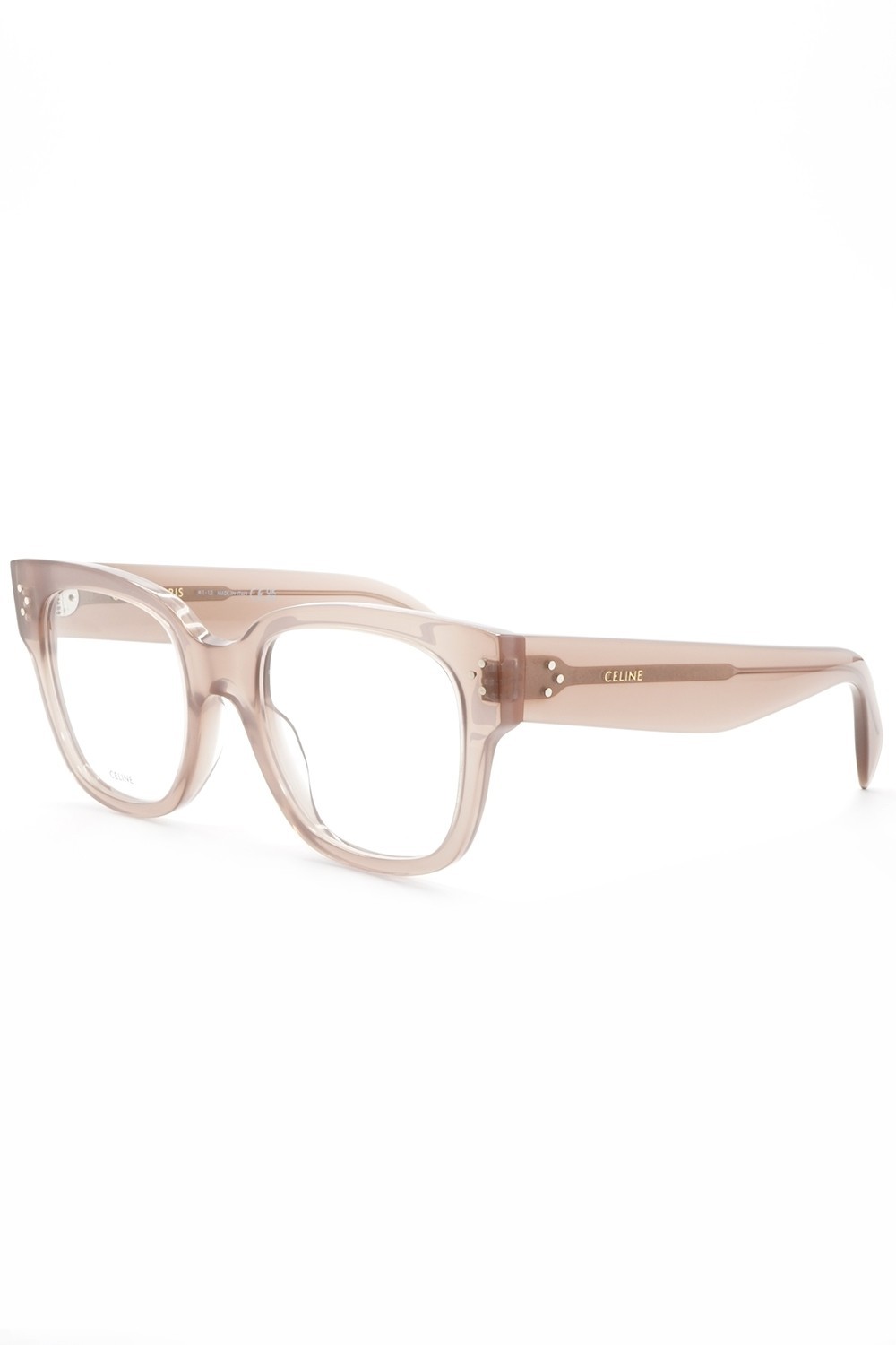 Celine - Occhiali da vista in celluloide squadrati per donna fango - CL50066I