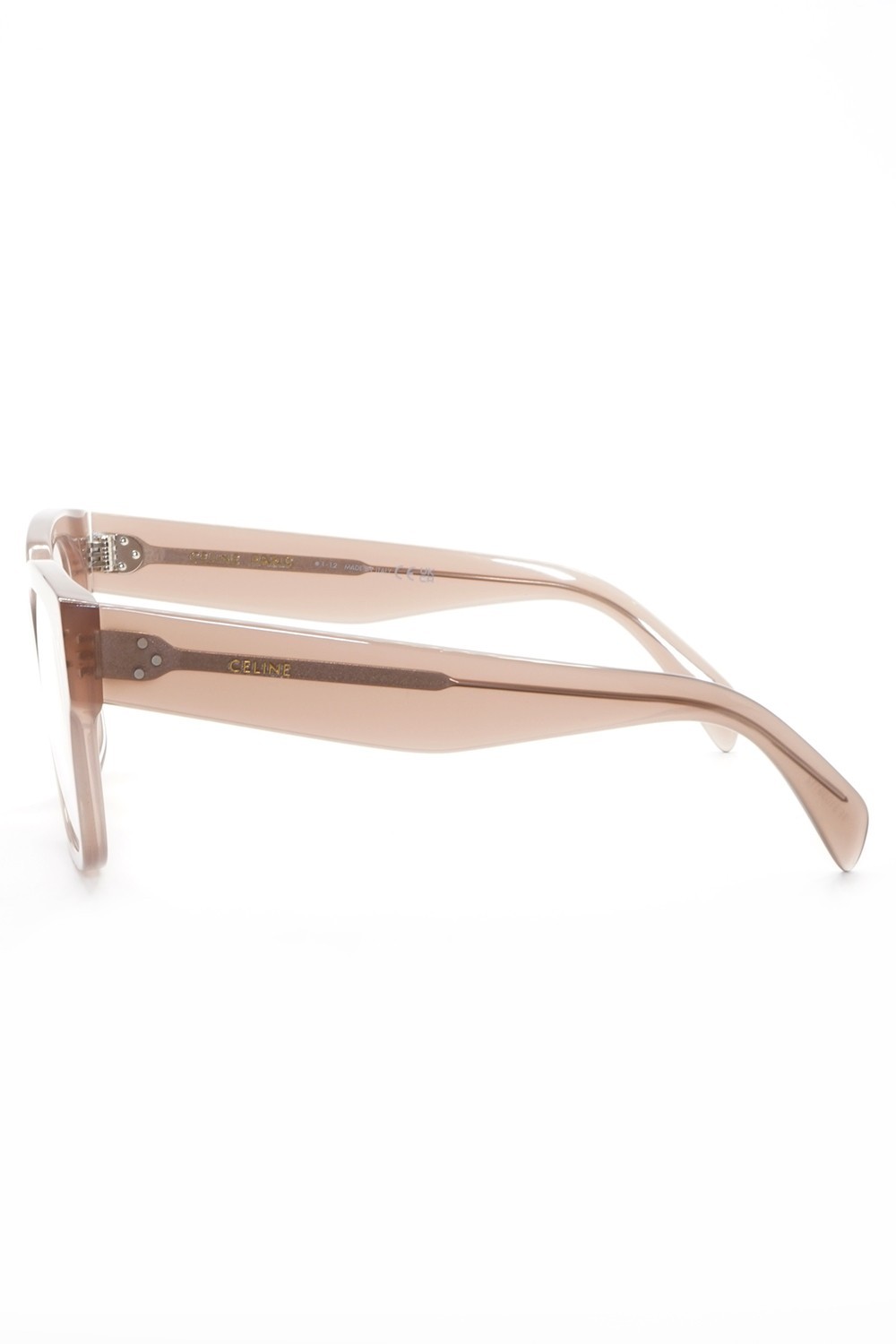 Celine - Occhiali da vista in celluloide squadrati per donna fango - CL50066I