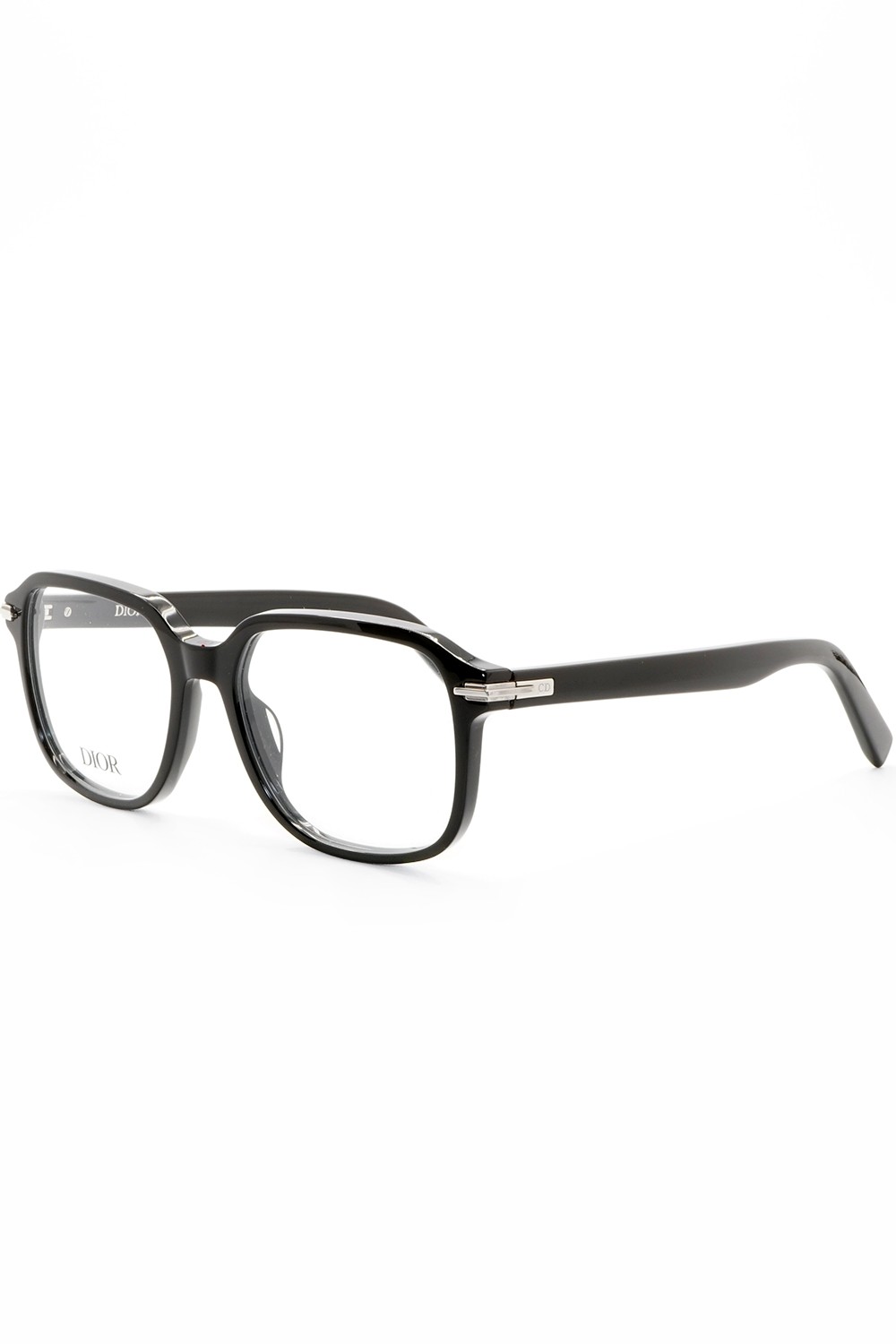 Christian Dior - Occhiali da vista in celluloide squadrati unisex nero - S51