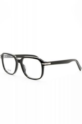 Christian Dior - Occhiali da vista in celluloide squadrati unisex nero - S51