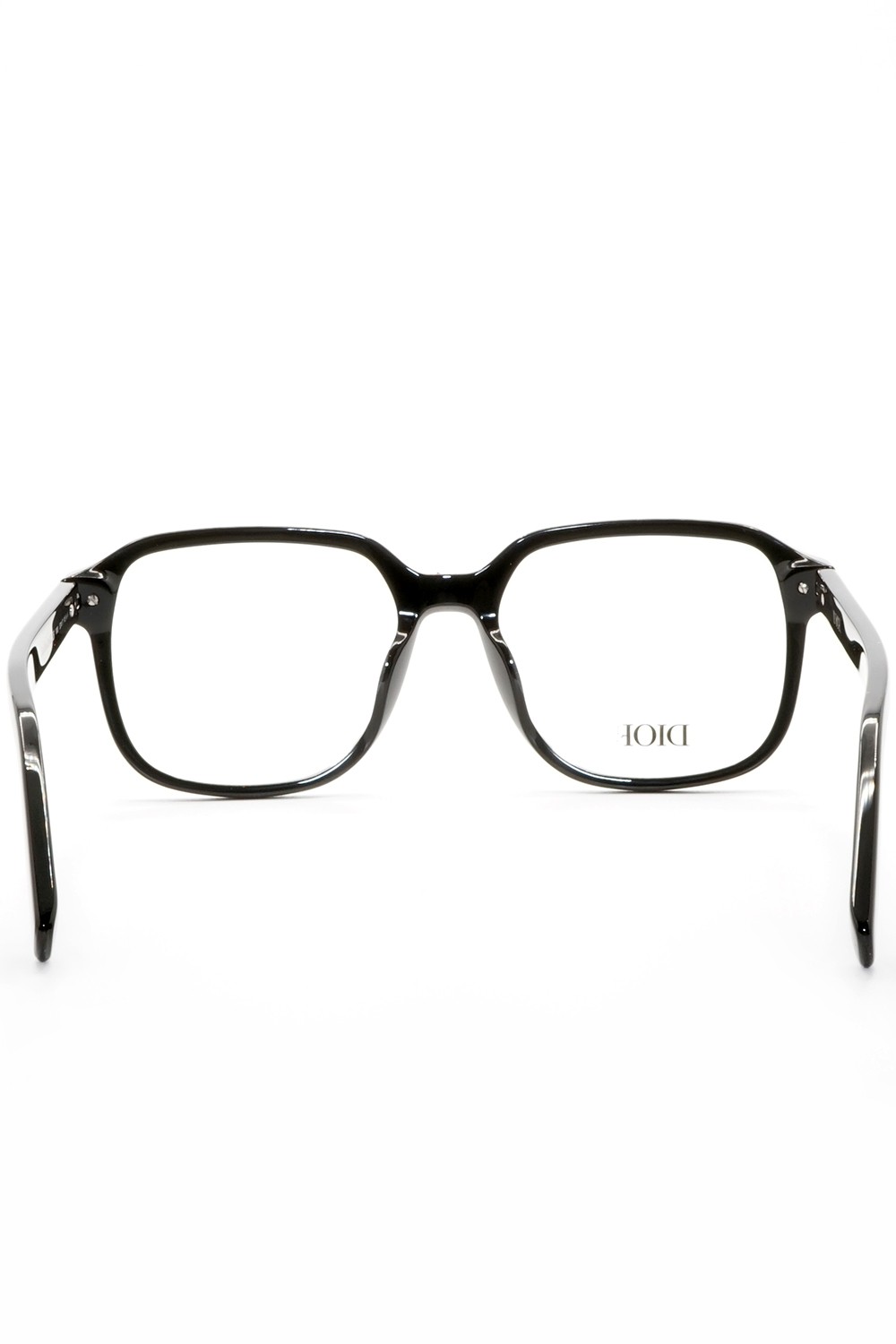 Christian Dior - Occhiali da vista in celluloide squadrati unisex nero - S51