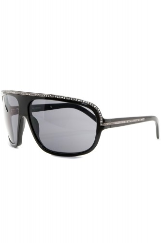 Valentino - Occhiali da sole in celluloide squadrati per donna nero - 5488/S