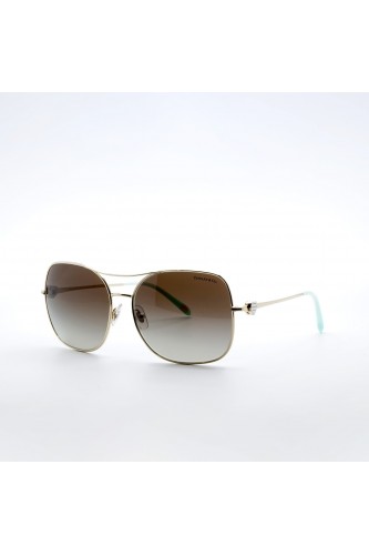 Tiffany & Co. - Occhiali da sole in metallo a farfalla per donna oro - TF3037