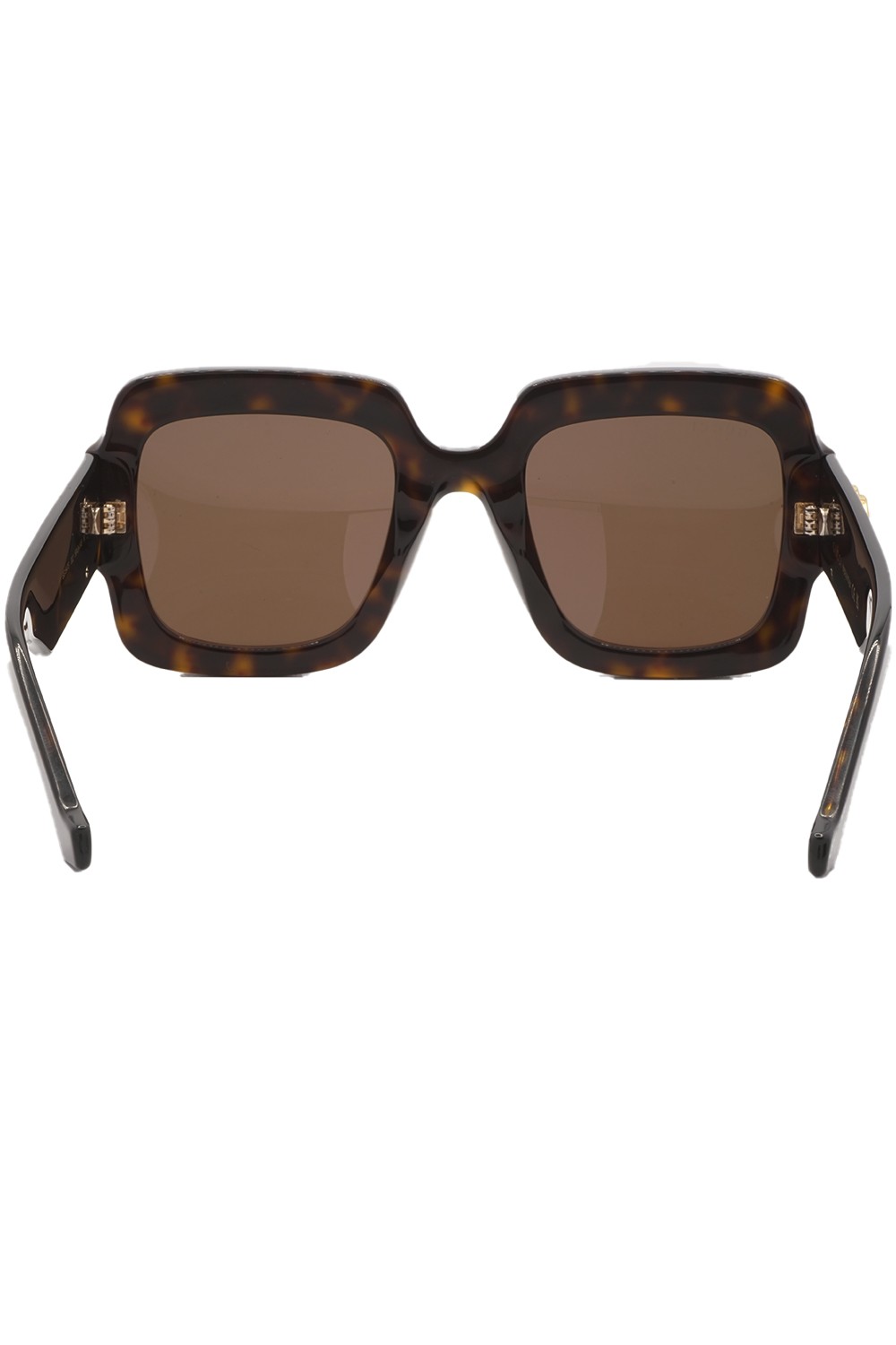 Gucci - Occhiali da sole in celluloide squadrati per donna tartarugato -